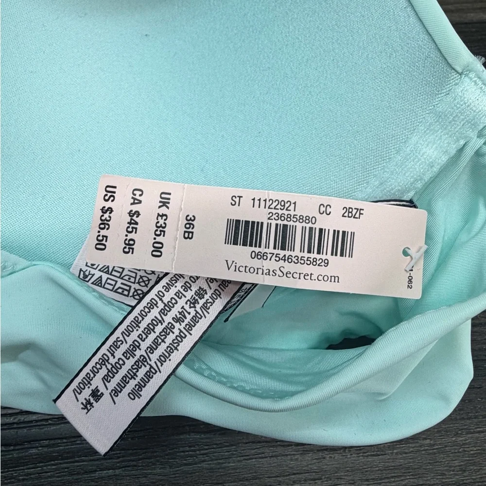 Victoria’s Secret T-Shirt Push-Up Full Coverage Racerback Bra 36B NWT - Picture 2 of 4